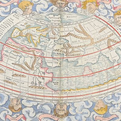 Munster, pub. 1574 - Map of the Ancient World (Europe, Africa Asia)
