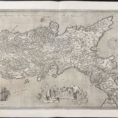 Ortelius, pub. 1587 - Map of the Kingdom of Naples (Italy)