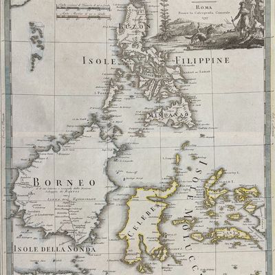Cassini - Map of the Philippines with Java, Borneo, Moluccas