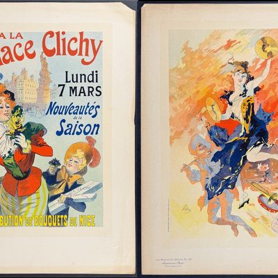 Maitres Affiches by Cheret - 5 Poster Lithographs
