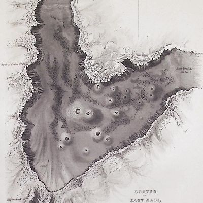 Wilkes, Hawaii - Crater of East Maui, called by the natives Haleakala or House of the Sun (Hawaii) (Sandwich Islands)