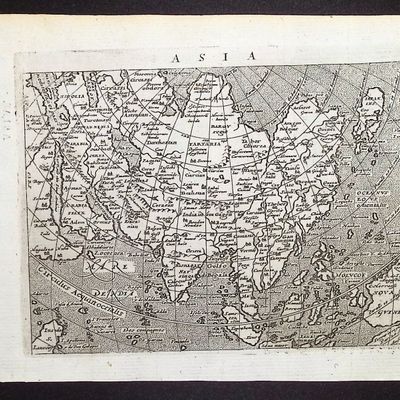 Magini's Ptolemy, pub. 1597 - Map of Asia