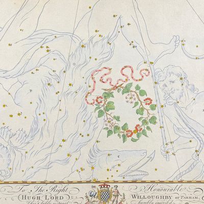 Bevis, Rare - Constellation or Star Chart of Corona Borealis, Crown