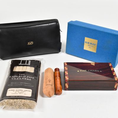 Sale Photo Thumbnail #258: 4 Luxury Tobacco Accessories Including Elie Bleu, Savinelli, and Dunhill