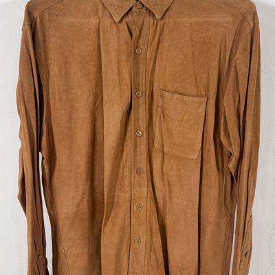 Sale Photo Thumbnail #119: Polo by Ralph Lauren XL Genuine Suede Long Sleeve Shirt