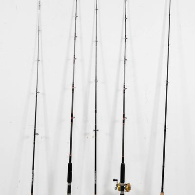 Sale Photo Thumbnail #183: 5 Fishing Rods Including Penn, Pflueger, and Shakespeare Ugly Stik