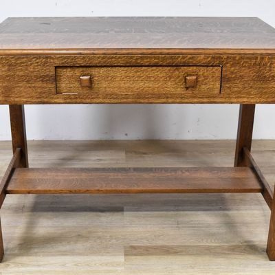 Auglaize Furniture Co. Quartersawn Oak Library Desk
