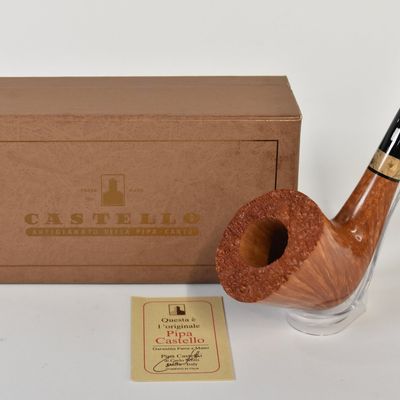 Sale Photo Thumbnail #222: Castello Briar Great Line Fiammata Tobacco Pipe, Unsmoked