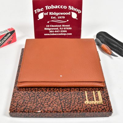 Sale Photo Thumbnail #254: Dunhill Leather Tobacco Pouch and Castello Sterling Silver Pipe Tamper Assortment