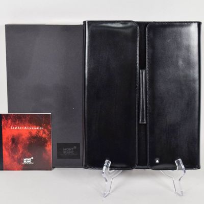 Montblanc Leather Meisterstuck Writing Portfolio