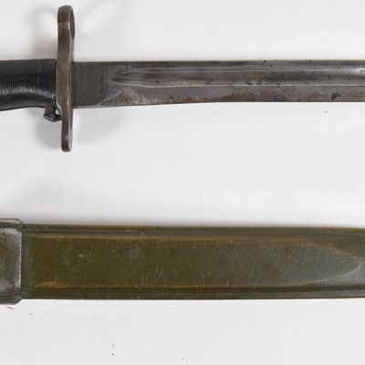 American Fork and Hoe Steel M1905E1 Bayonet and M7 Scabbard