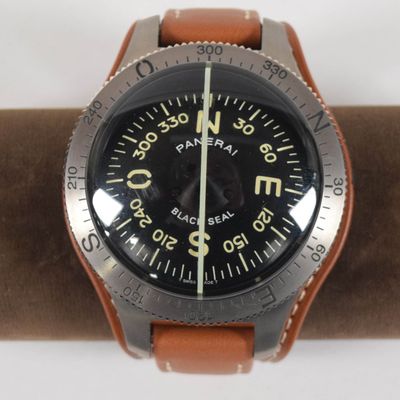 Sale Photo Thumbnail #162: Officine Panerai Titanium Black Seal Wrist Compass