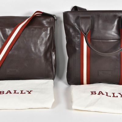 Sale Photo Thumbnail #146: 2 Bally Brown Leather Bags Including Messenger and North South Tote