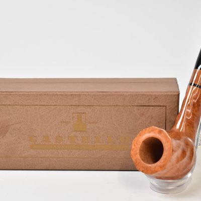 Sale Photo Thumbnail #209: Castello Briar Wood KKKK Grade Tobacco Pipe With Original Box, Unsmoked