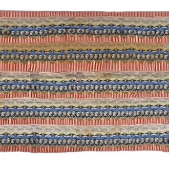 James Bell & Jordan Woven Silk 1888 Presidential Campaign Textile