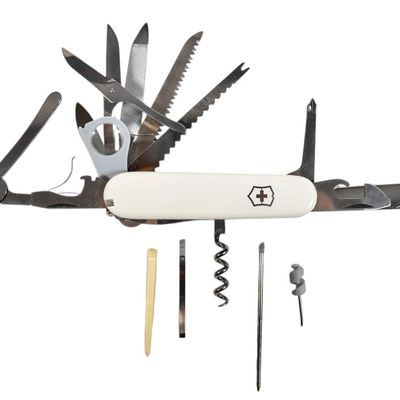 Sale Photo Thumbnail #274: Victorinox SwissChamp Multi-Tool Pocket Knife with Leather Sheath