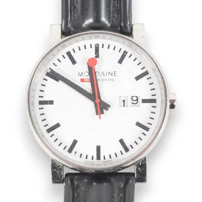 Sale Photo Thumbnail #165: Mondaine Stainless Steel Official Swiss Railways Wristwatch