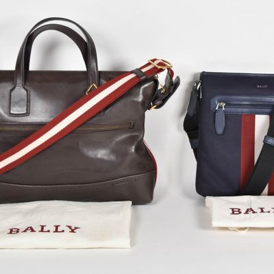 Sale Photo Thumbnail #147: 2 Bally Men's Bags Including Thelar Asok Leather Briefcase and Navy Crossbody Bag