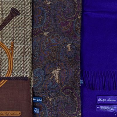 Sale Photo Thumbnail #154: 4 Ralph Lauren and Coach Wool Cashmere Scarves