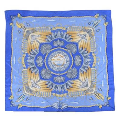 Sale Photo Thumbnail #153: Hermes Railing Carre Silk Scarf Designed By Joachim Metz