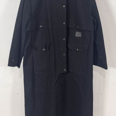 Sale Photo Thumbnail #132: Lauren Ralph Lauren Cotton Canvas and Suede Utility Duster Coat