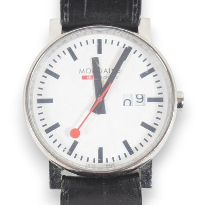 Sale Photo Thumbnail #164: Mondaine Stainless Steel Official Swiss Railways Wristwatch