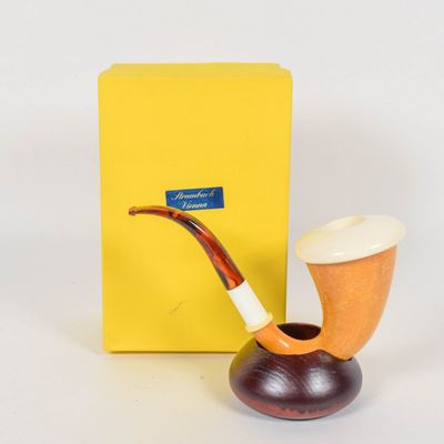 Sale Photo Thumbnail #237: Strambach Vienna Meerschaum Tobacco Pipe, Unsmoked