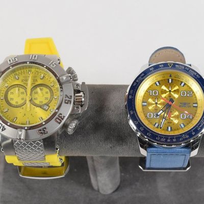 Sale Photo Thumbnail #169: 4 Invicta Stainless Steel Men's Wristwatches