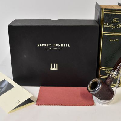 Sale Photo Thumbnail #202: Alfred Dunhill Cumberland Briar Christmas 1996 Four Calling Birds Pipe Set, Unsmoked