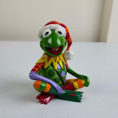 Sale Photo Thumbnail #185: Disney By Britto 'Kermit The Frog' Mini Figurine 4" 