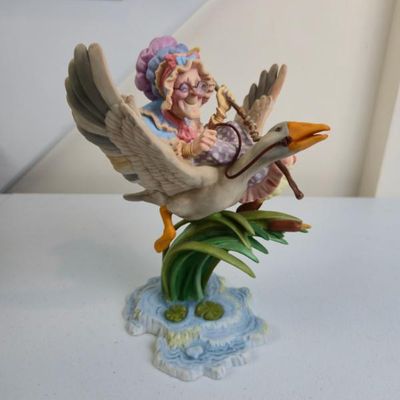 Sale Photo Thumbnail #136: James C. Christensen "Mother Goose" Porcelain Figurine – Greenwich Workshop Collection – 8"