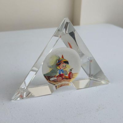 Sale Photo Thumbnail #168: Disney Pinocchio Fine Art Glass Statue GOOD ADVICE By Toby Bluth Limited Edition