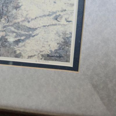 Sale Photo Thumbnail #148: Davidoff Signed Limited Edition Winter Maple Sugaring Print – 26/250 – Framed