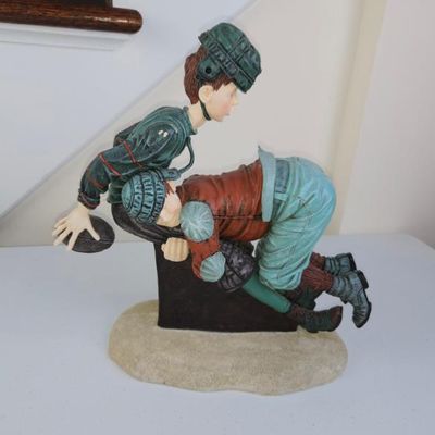 Sale Photo Thumbnail #48: Norman Rockwell "Tackled" Saturday Evening Post Limited Edition Figurine NR-6502 – Islandia International, #21