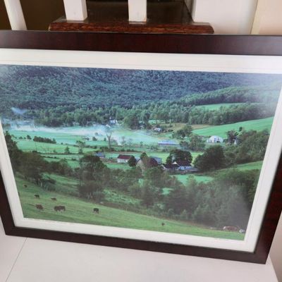 Sale Photo Thumbnail #144: Tom Narwid Signed Limited Edition Landscape Photograph – Rural Farm Valley – Framed