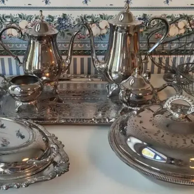 DM222 - Silver Plate Tea Set