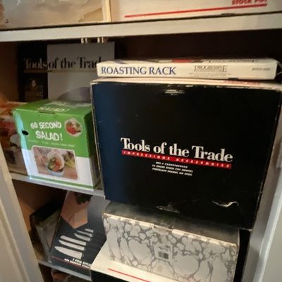 Sale Photo Thumbnail #50: Cabinet full of kitchen items