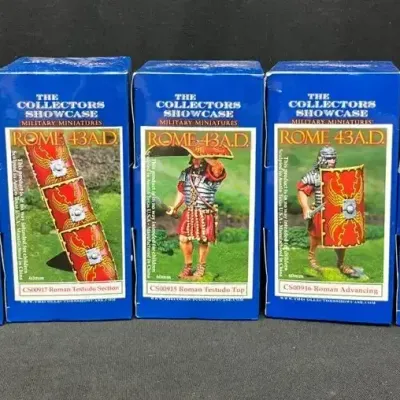 Roman Metal Figurines By The Collector Showcase (5, New In Box)