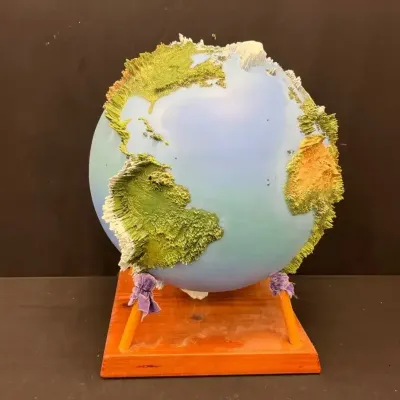 The Land Globe 250x- Raised Relief Globe