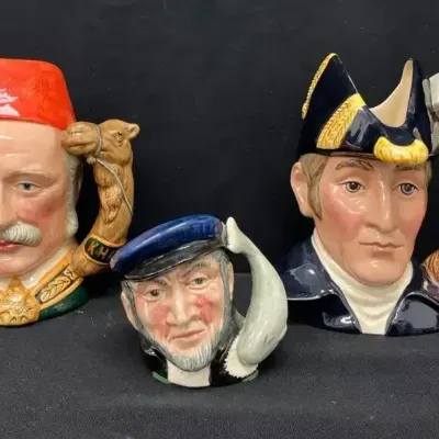 Royal Doulton General Gordon, Duke Of Wellington, + Capt. Ahab