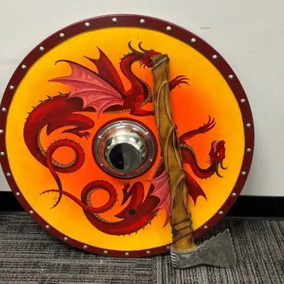 Battle Ax And Shield For Cosplay