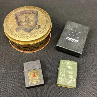 D-Day Zippo Lighter W/ Box And Tin