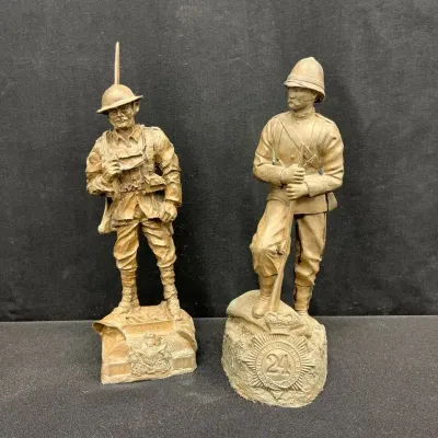Olde Earth Casting Cold Cast Bronze British First World War Tommy + 24 Foot Regimental Soldier
