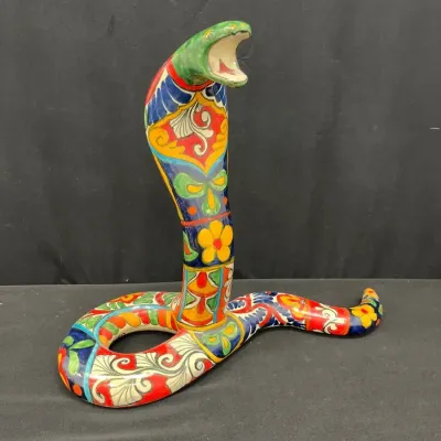 Terra Cotta Cobra Statue