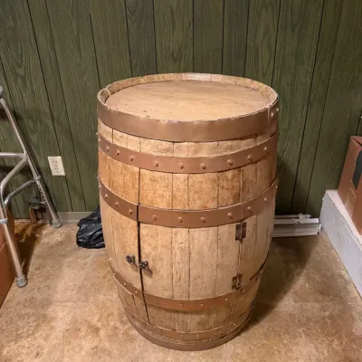 Sale Photo Thumbnail #18: Decorative barrel with storage