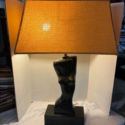 Mid-Century NudeFemale Torso Sculptural Table Lamp
