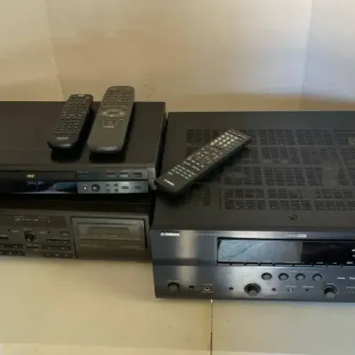 Yamaha Stereo, Technics Stereo Cassette, Toshiba DVD Video Player 
