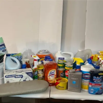 Lot of Cleaning and Laundry Supplies