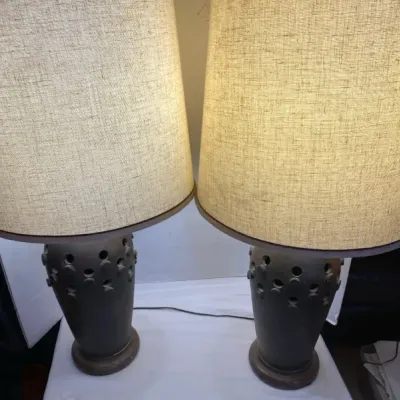 Pair of Earthenware Lamps