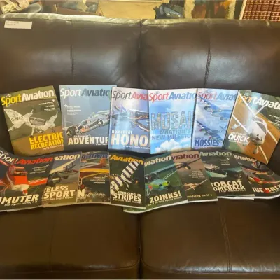 Lot of Sport Aviation Magazines